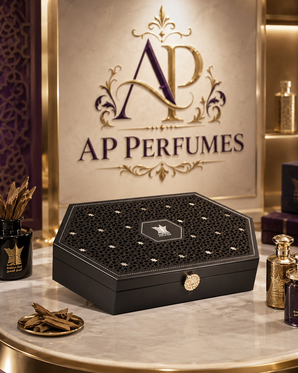 Luxury Royal Black 5 Piece Gift Set by Arabian Oud