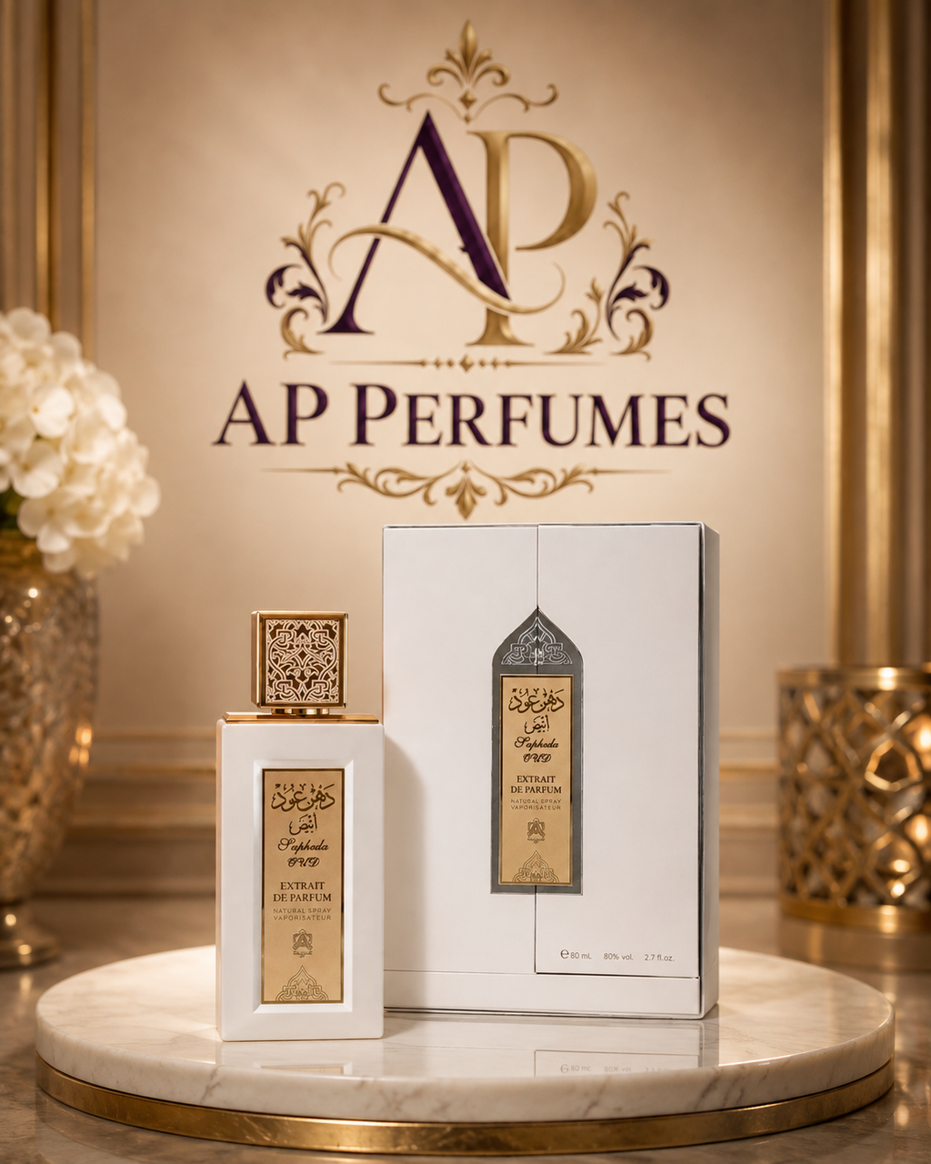 Dehn Oud White Sapheda Oud by Abdul Samad Al Qurashi 80ml Extrait de Parfum