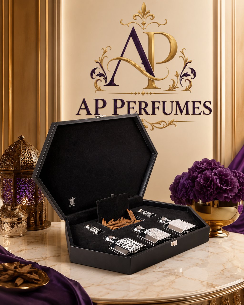 Luxury Royal Black 5 Piece Gift Set by Arabian Oud
